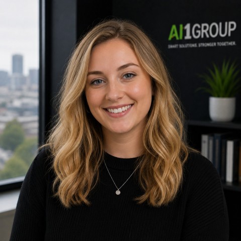 Emily Hughes, Customer success at AI1Group